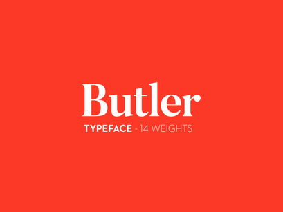 Butler - Free Font