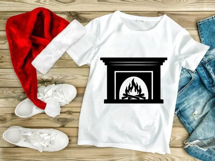 Cozy Fireplace with Burning Logs