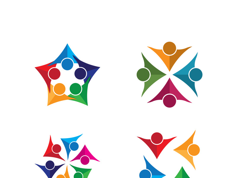 People icon work group vector illustration design