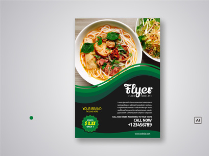 Restaurant Flyer Template Bundle V03