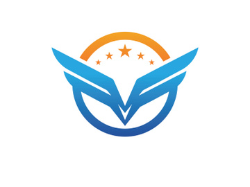 Wing bird logo vector preview picture