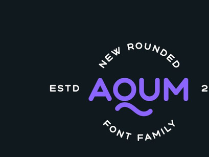 Aqum two - typeface (free fonts)