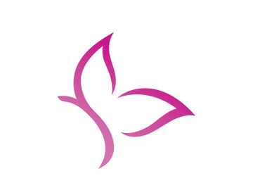 Beauty Butterfly Logo vector template preview picture