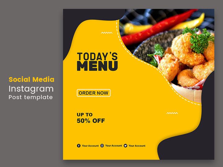 Food Social Media Instagram post