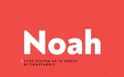 Noah: A geometric sans-serif font