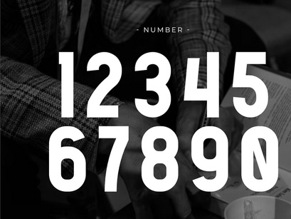 Black Writing - Condensed Sans Serif