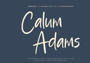 Ambridge - Handwritten Font