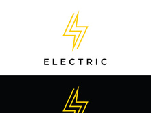 electric lightning logo, using modern vector design concept.
