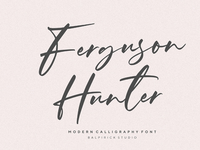 Ferguson Hunter Font - (Free for Personal Use)