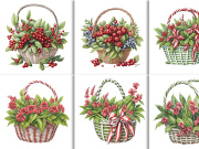 Watercolor Flower Basket Design