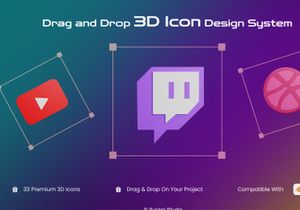 Social Media Logo 3D Icon Pack