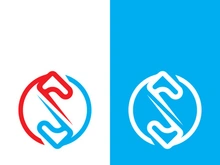 Business corporate S letter logo design vector