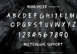 Bonechiller - Brush Font