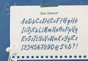 Blau Forte | Casual Handwritten