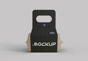 Food Container with Holder Mockup