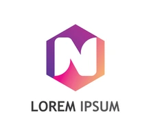 initial letter N logo with modern concept.