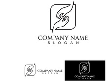 Hand Hope Logo And Symbol Care Vector