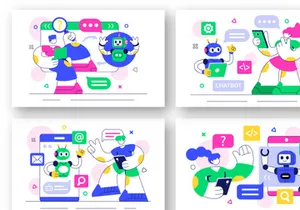 10 AI Chatbot Service Illustration