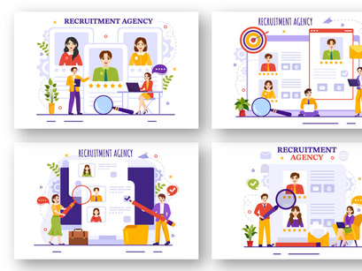 15 Recruitment Agency Illustration