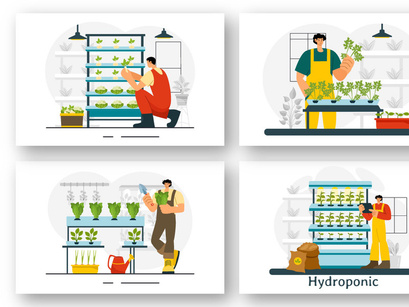 9 Hydroponics Technology Illustration