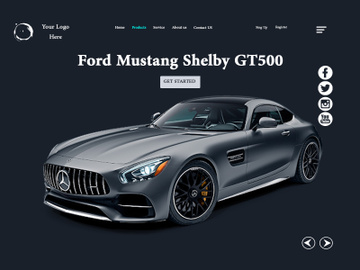 Car Website Header Concept preview picture
