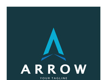 Arrow vector illustration icon Logo Template design