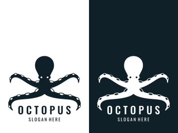 Octopus logo design with vector illustration editing. preview picture