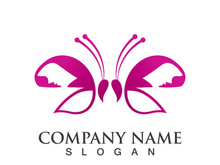 Butterfly logo template symbol vector icon design