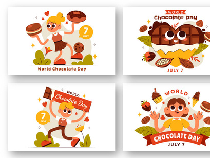 9 World Chocolate Day Illustration