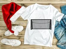 Soccer goal net illustration with rectangular frame and mesh pattern
