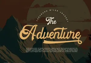 Cascade - Vintage Script