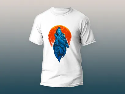 Blue Wolf shat Design