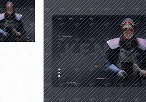 A Modern and Engaging Website UI Design for Kendo Enthusiasts