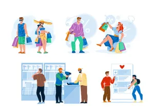 Shopping characters