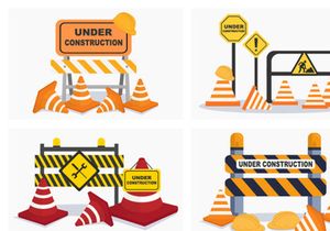 15 Under Construction Flat Design