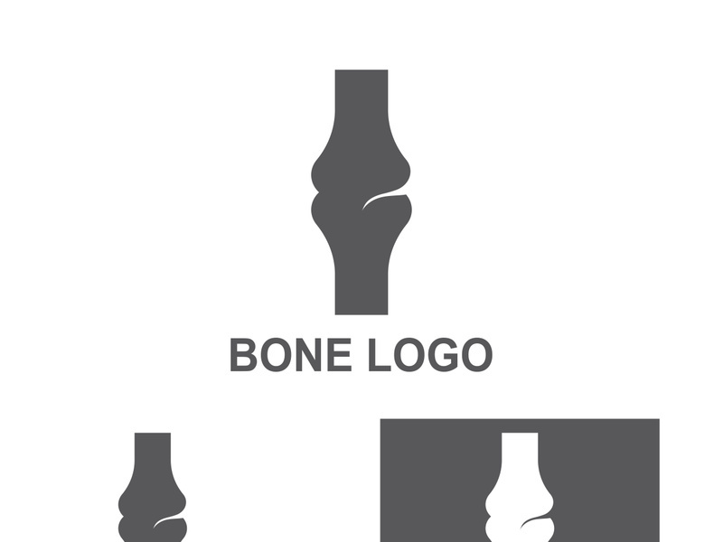 Bone logo design.logo for nursing, medical, orthopedic.