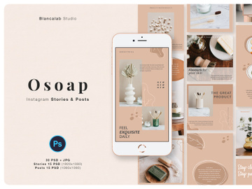 OSOAP Instagram Pack | PSD preview picture