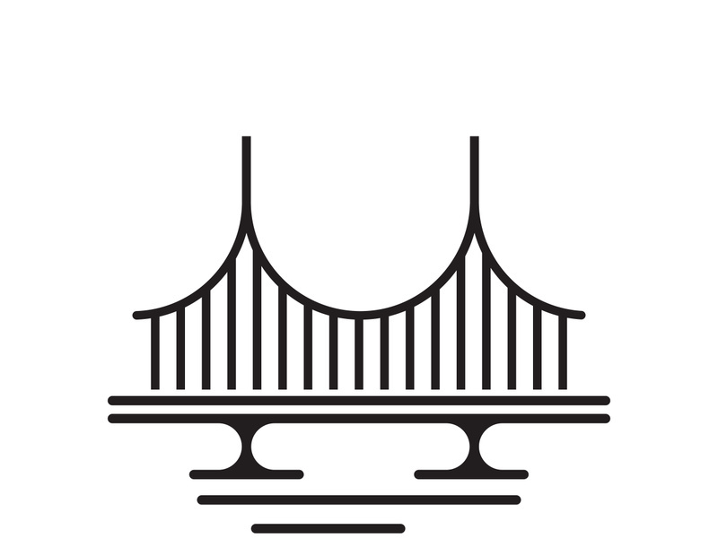 Bridge logo icon design and business symbol template