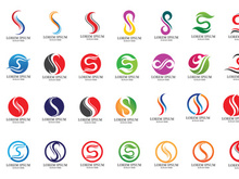 S letter logo vector