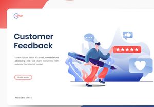 Business Online Marketing flat illustration