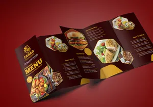 Fast Food Trifold Brochure