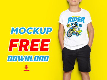 Free T-Shirt Mockup PSD Download preview picture