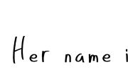 Her name is Rie (Free Font)