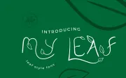 My Leaf - Leaf Stylish Font