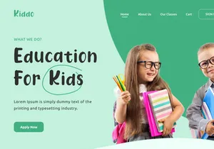 Kiddo Landing Pages UI Kit