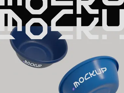 Plastic Bucket Mockup