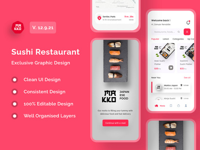 Sushi Restaurant - E-Commerce App