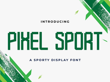 Pixel Sport - Sporty Display Font preview picture