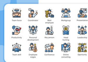 Business and Employees Icon Pack Vol.01