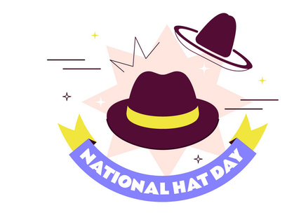 11 National Hat Day Illustration